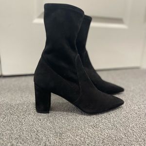 Stuart Weitzman suede sock booties, size 6, new never worn without box